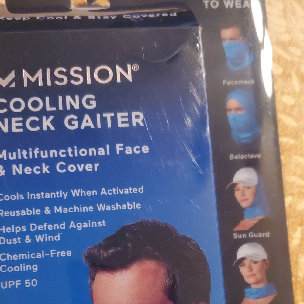Cooling Neck Gaiter Multifuntional Face & Neck Cover~Mask~blue